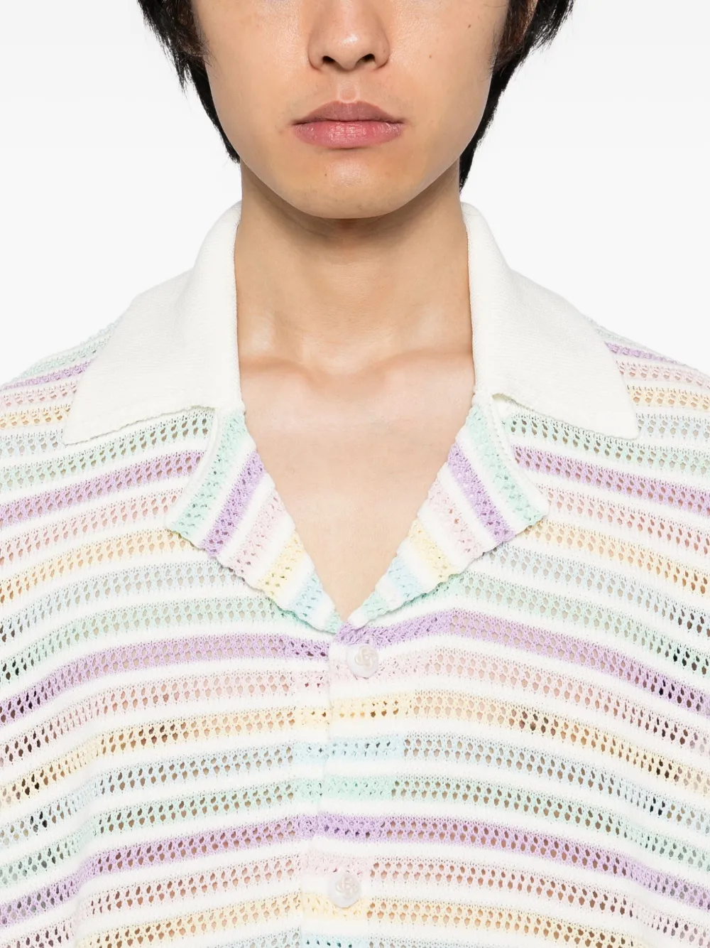 Casablanca Gehaakte shorts met bloem Wit