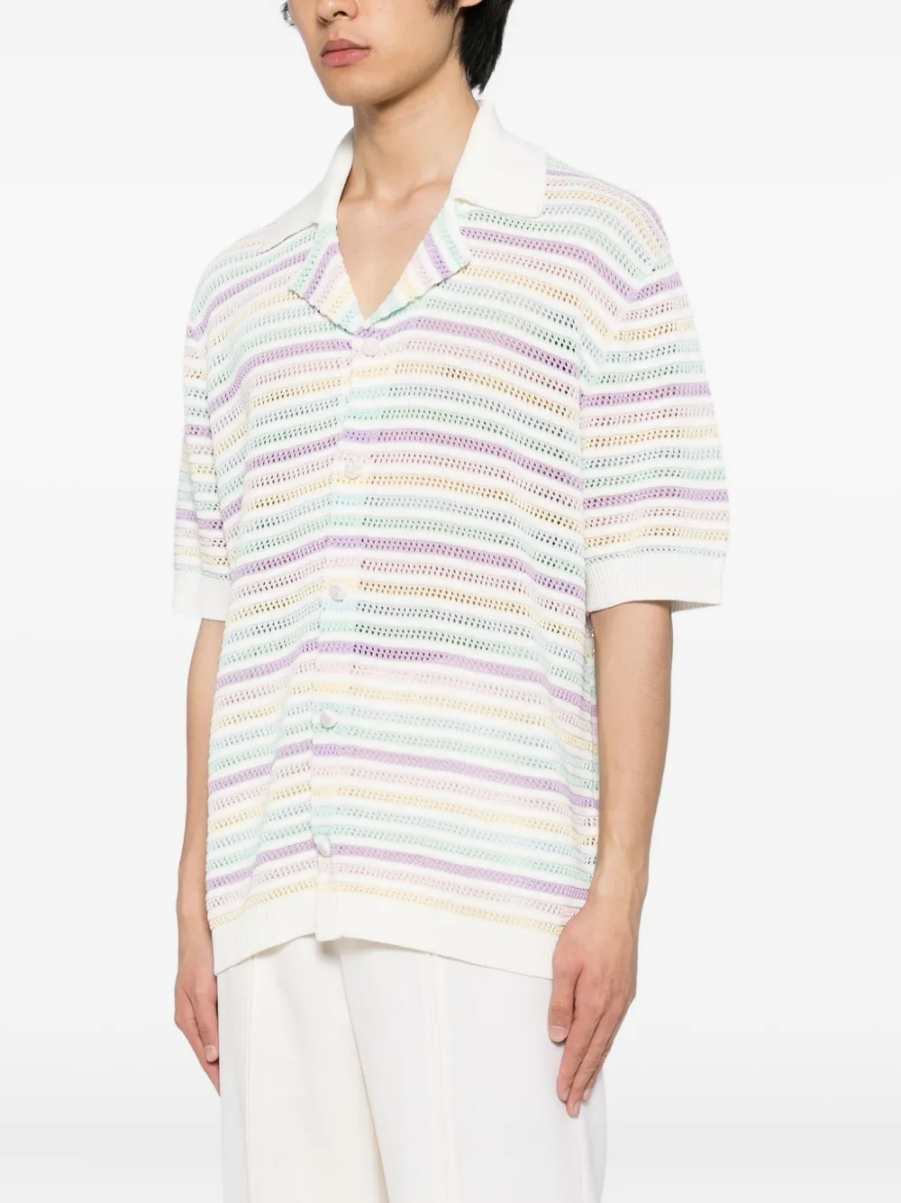 Casablanca Gehaakte shorts met bloem Wit