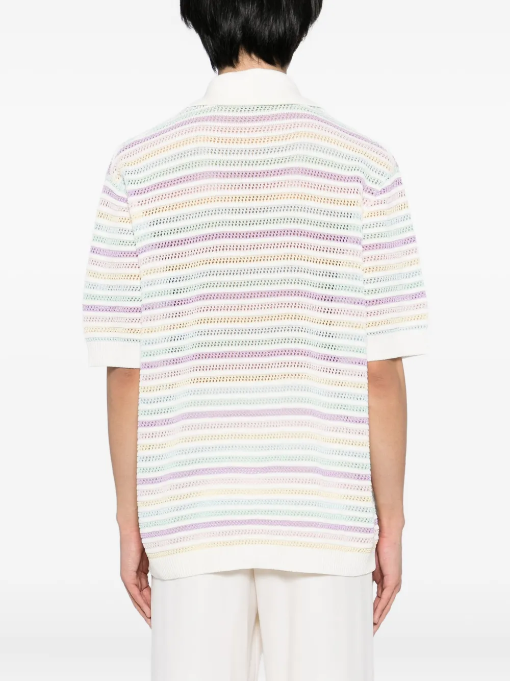 Casablanca Gehaakte shorts met bloem Wit