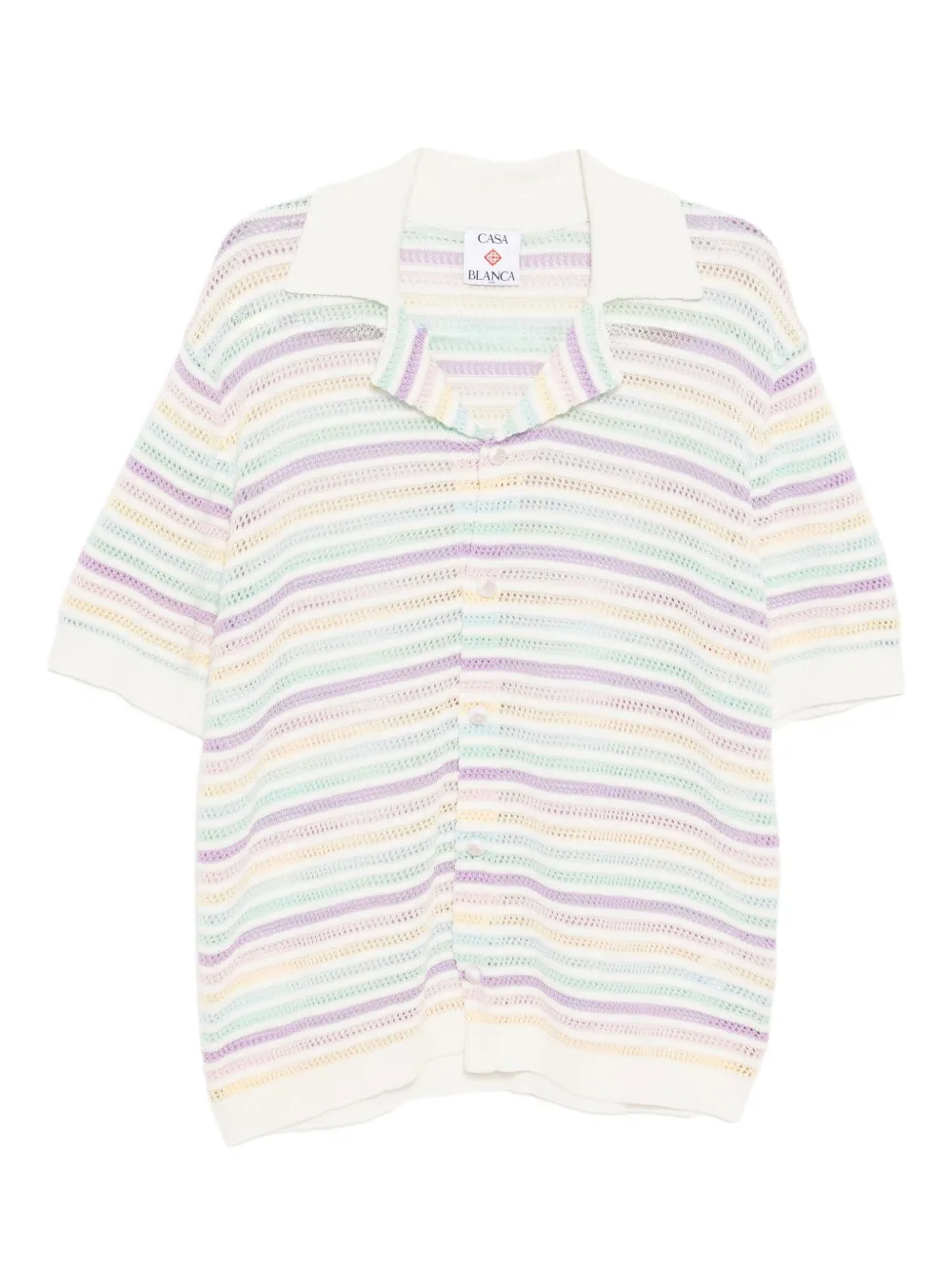 Casablanca flower crochet shorts – White Casablanca flower crochet shorts – White