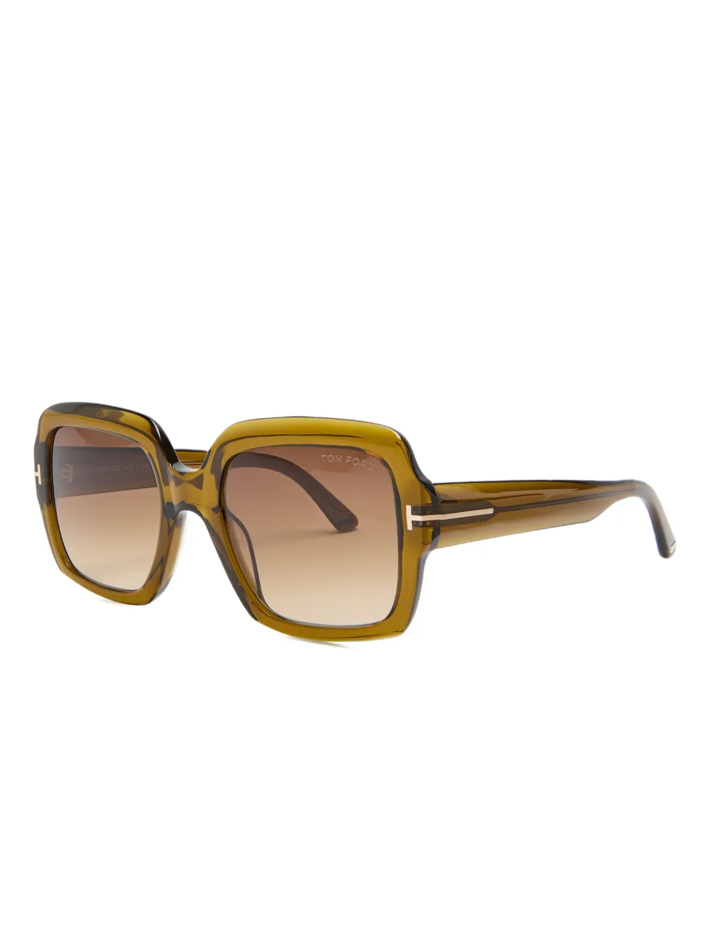 TOM FORD Eyewear Kaya square-frame sunglasses - Verde