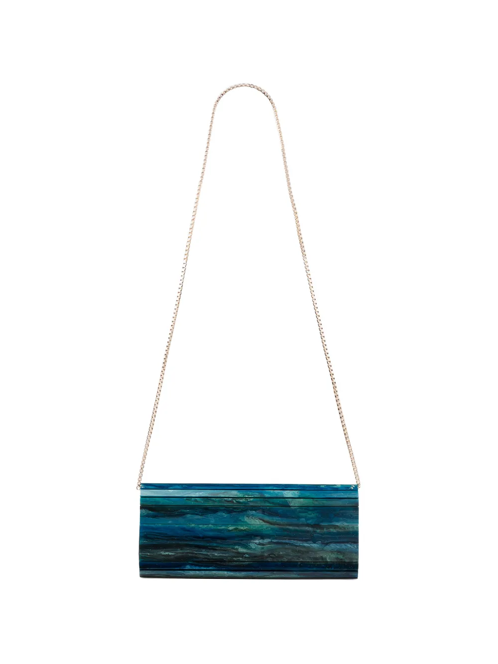Jimmy Choo Sweetie clutch met marmer-effect Blauw