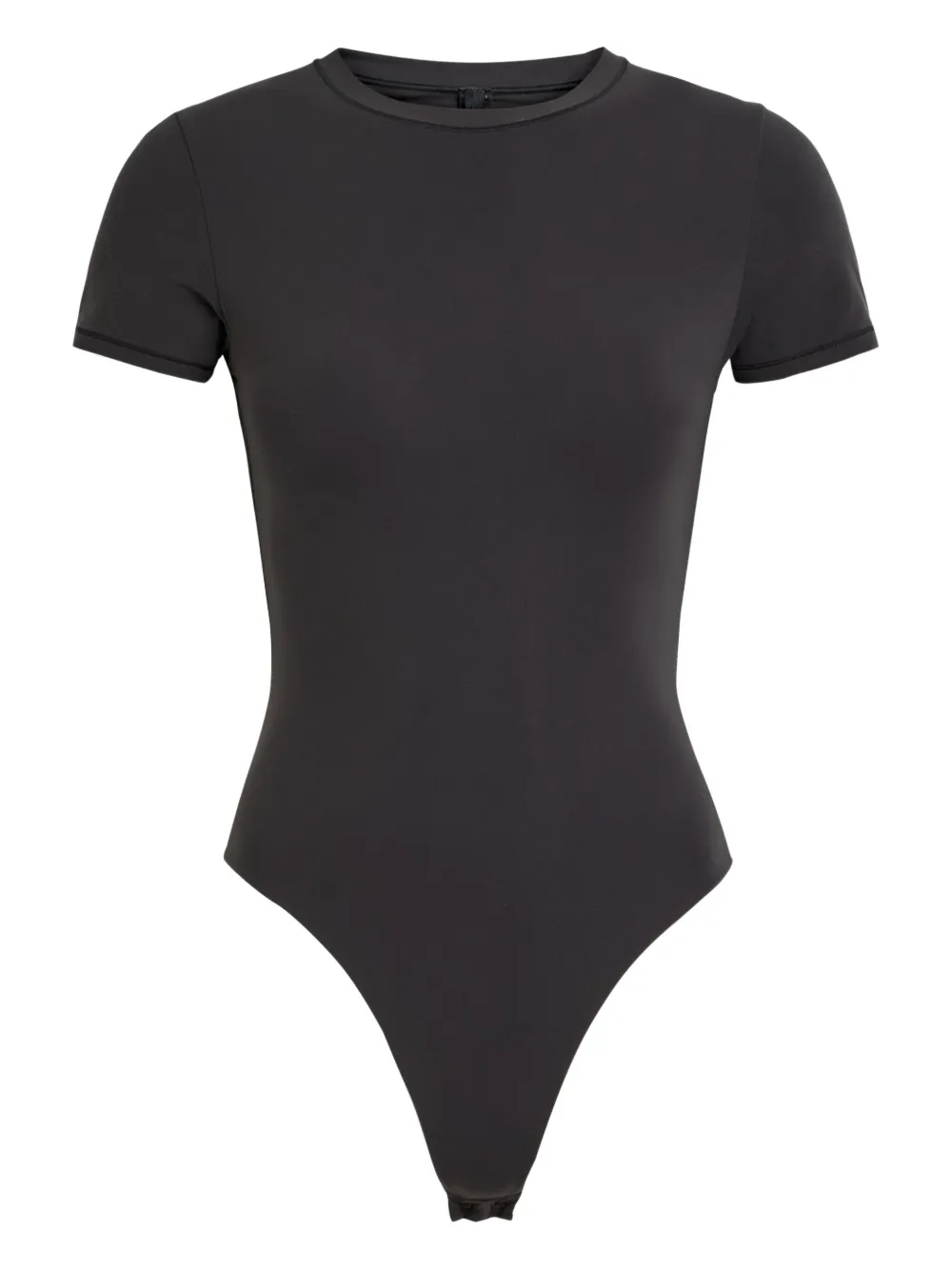 Skims Short-sleeve Bodysuit In Black