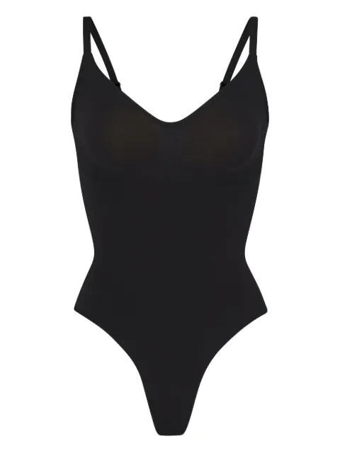 Skims v-neck seamless bodysuit