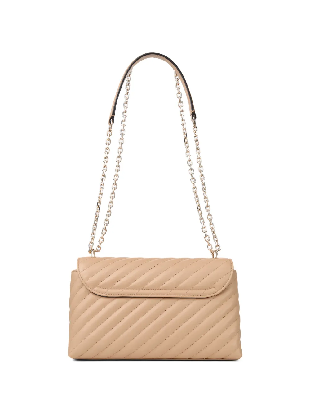 Jimmy Choo Medium Curve gewatteerde crossbodytas met ketting Beige