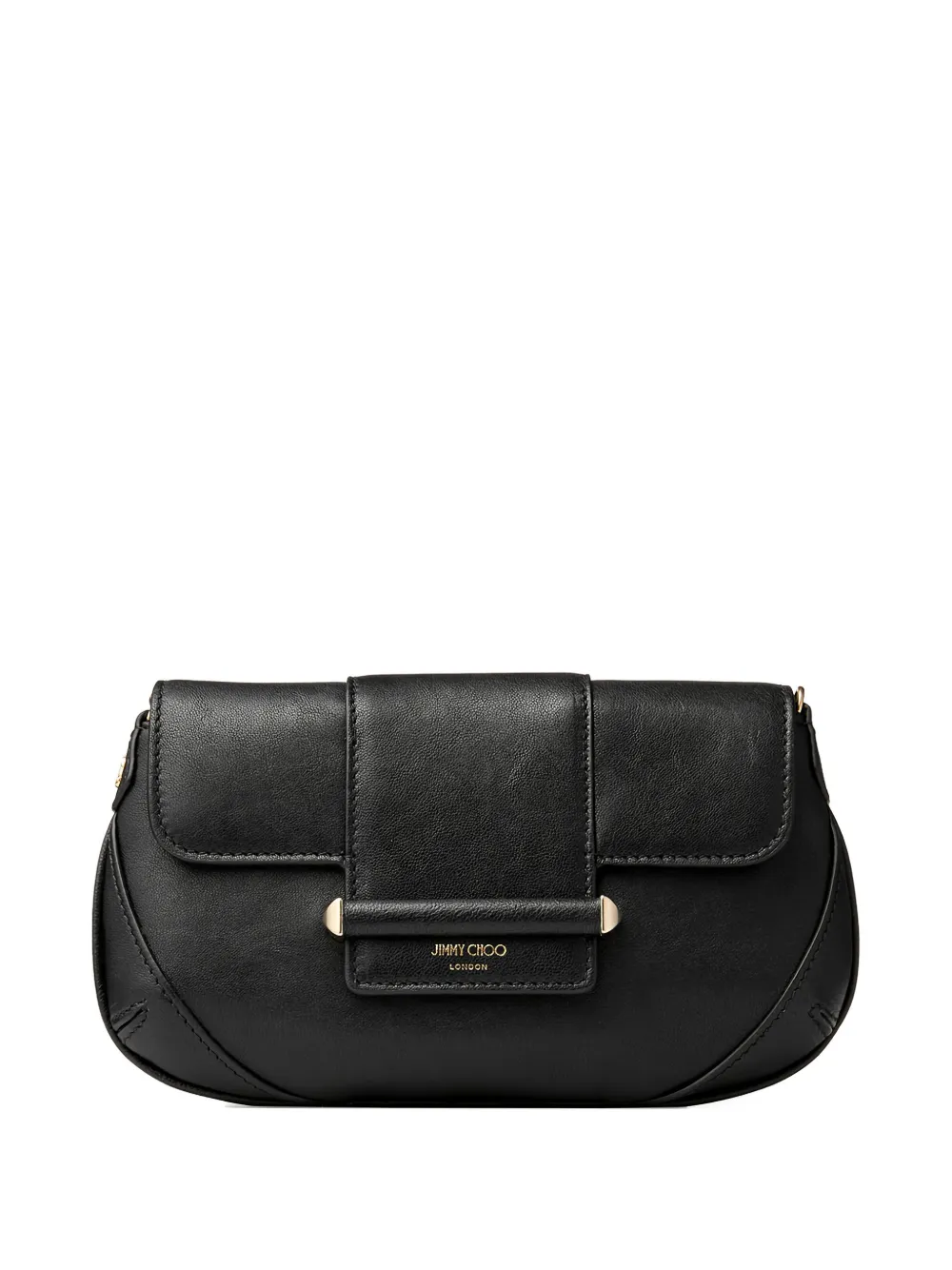 Jimmy Choo Bar Chain Cross Bag In Black
