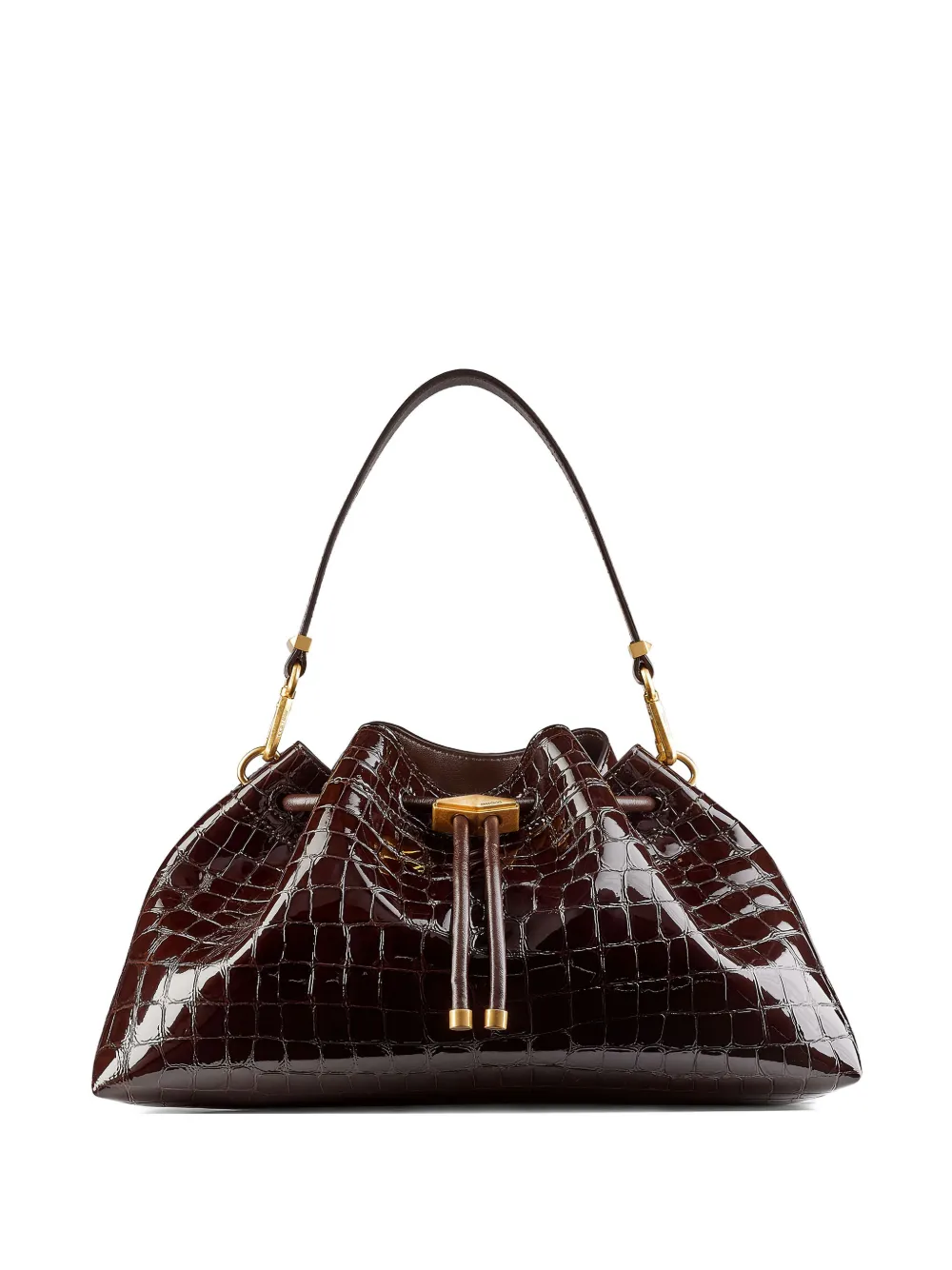 Jimmy Choo medium Cinch crocodile-effect shoulder bag | marrón | Image 1