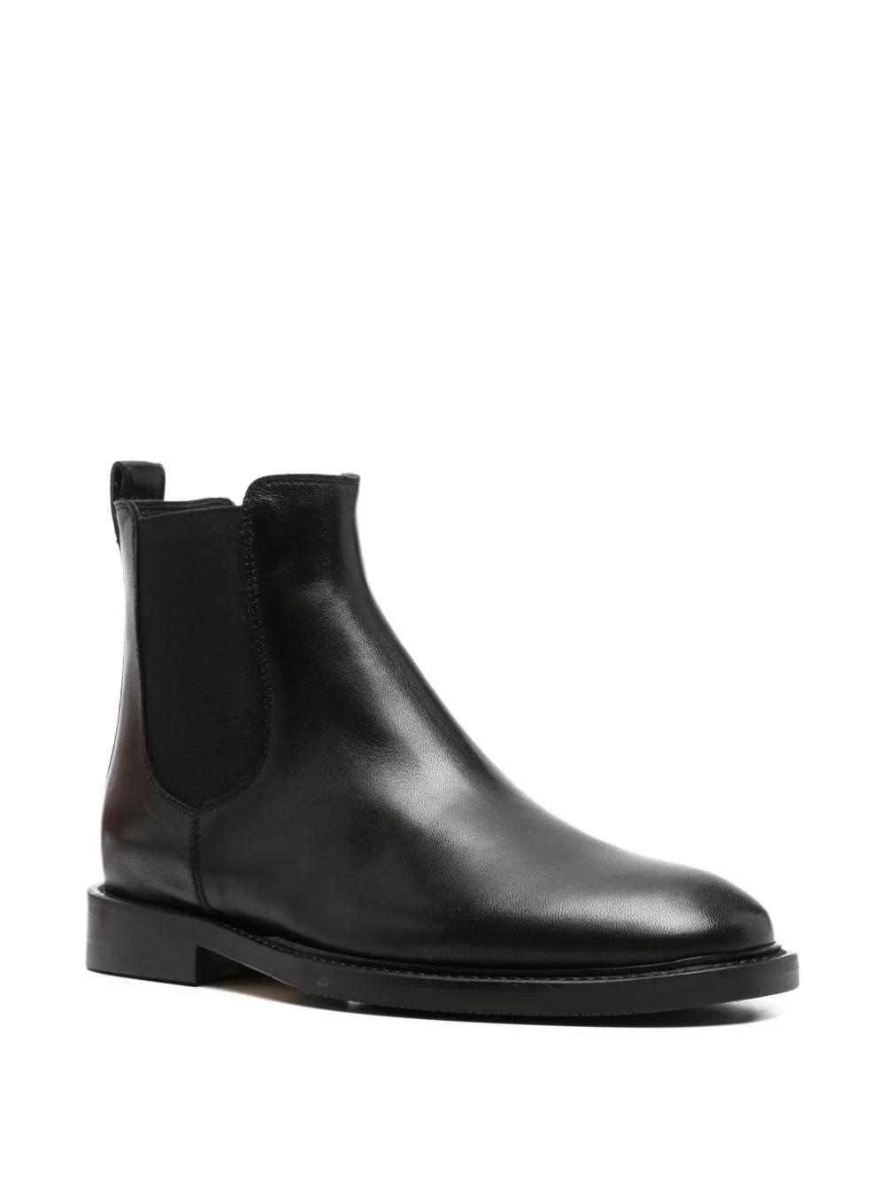 Anna F Leather Boots In Black