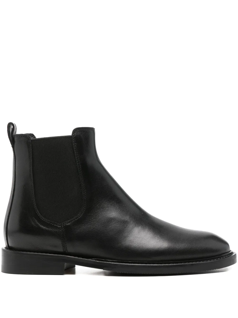 Anna F Leather Boots In Black