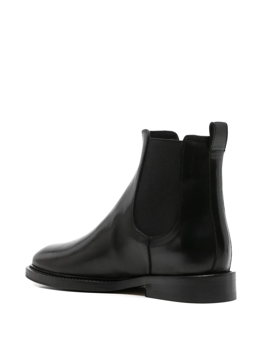 Anna F Leather Boots In Black