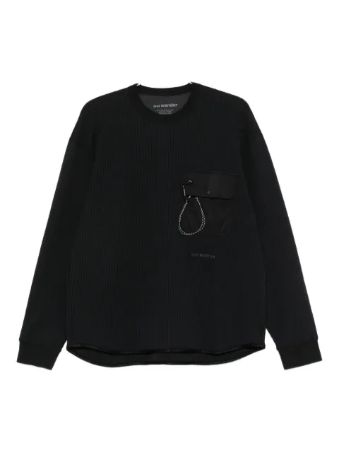 and Wander flap-pocket sweatshirt