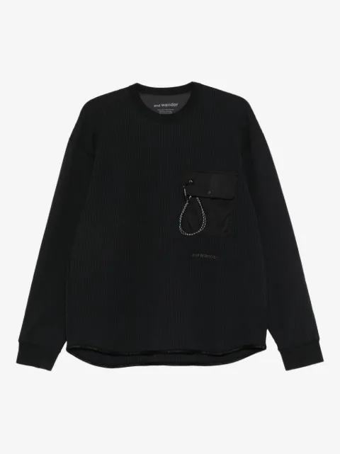 and Wander flap-pocket sweatshirt