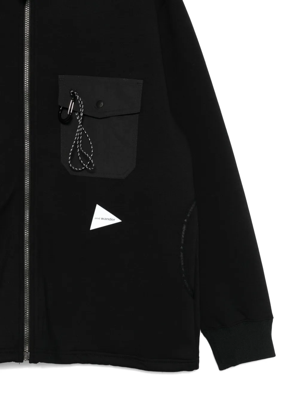 and Wander Sweater met rits Zwart