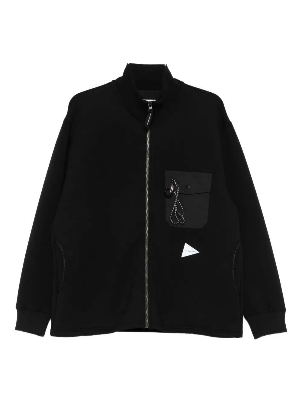 and Wander zip-up sweatshirt - Nero