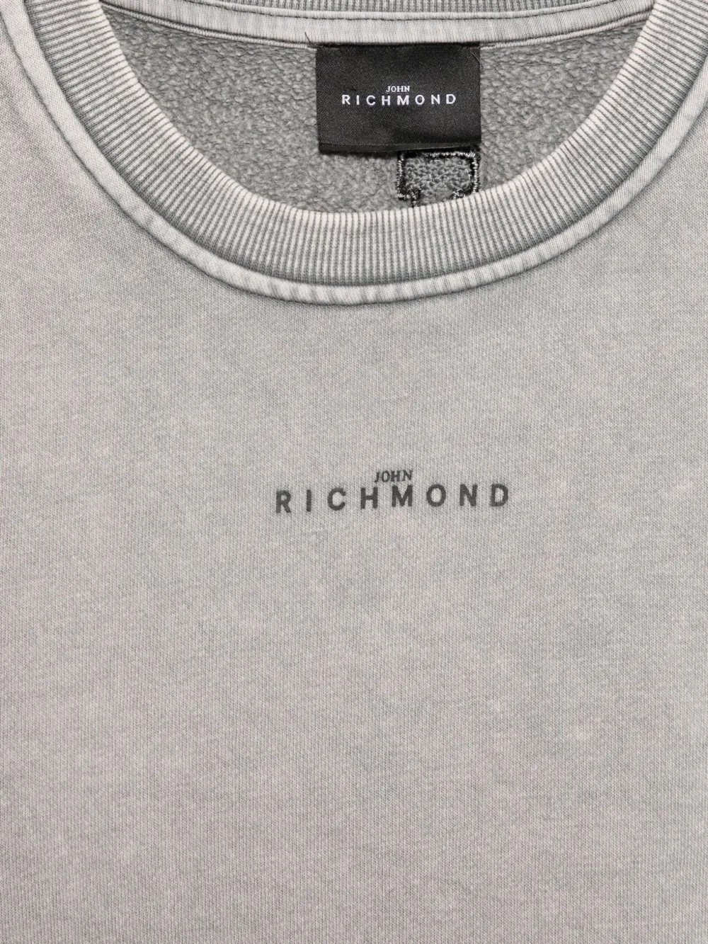John Richmond Junior Sweater met logoprint Grijs