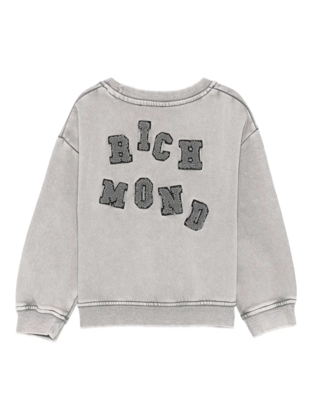 John Richmond Junior Sweater met logoprint Grijs