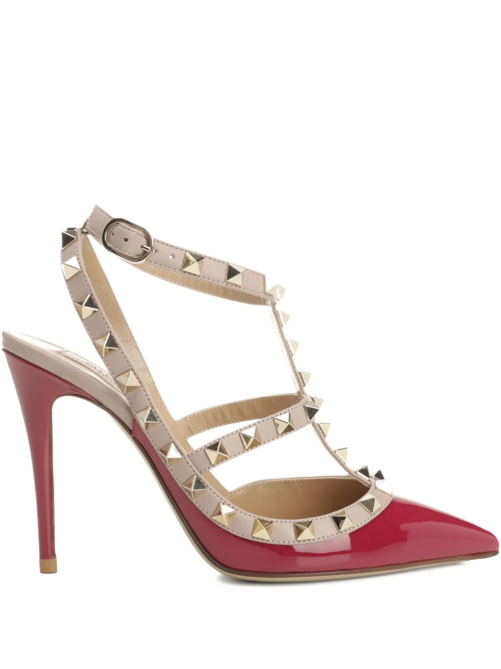 Valentino 100mm Rockstud Caged Pumps In Multi