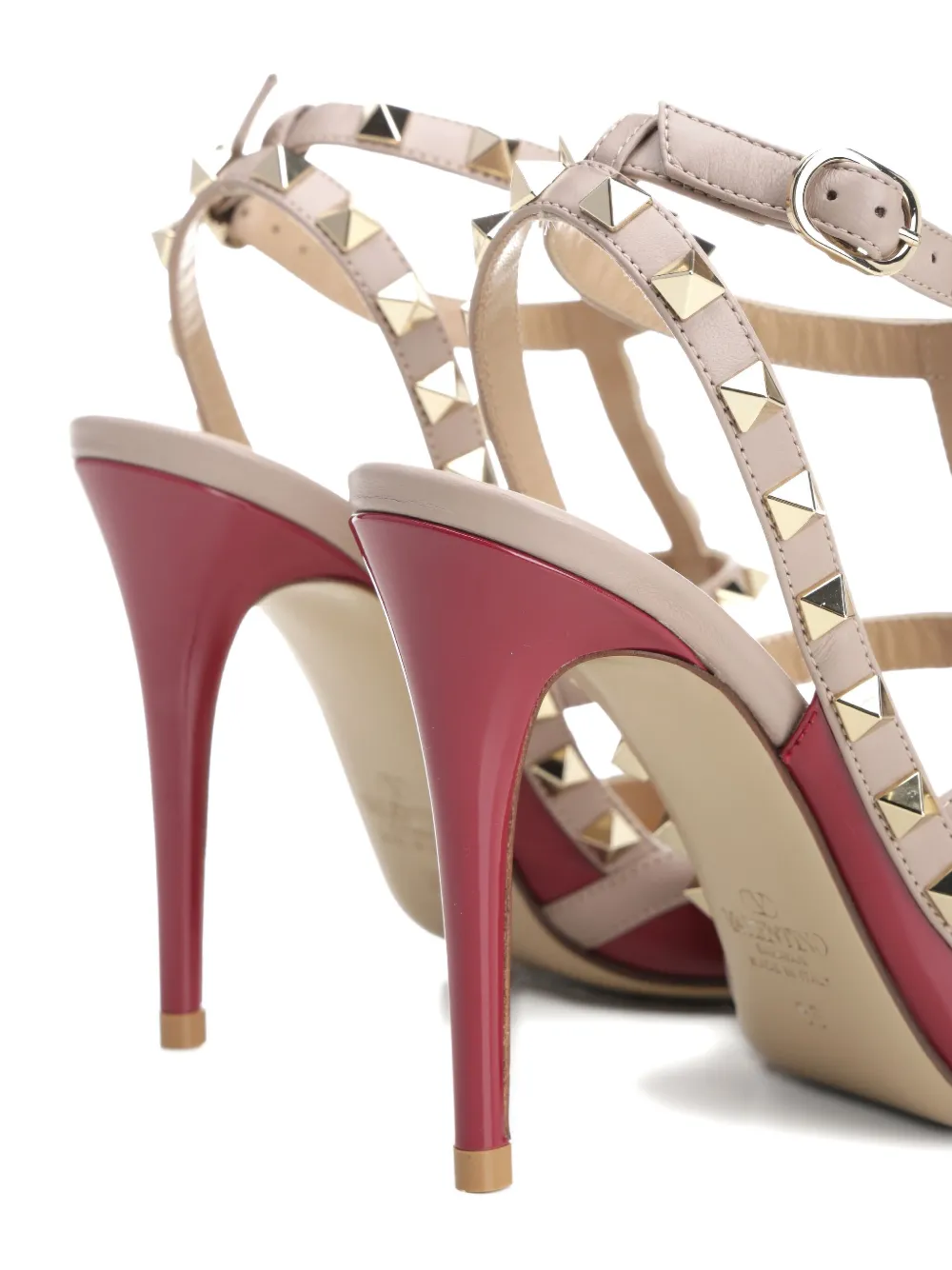Valentino 100mm Rockstud Caged Pumps In Multi