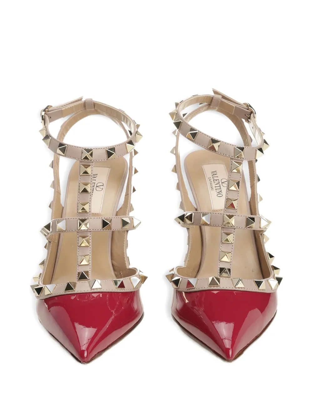 Valentino 100mm Rockstud Caged Pumps In Multi