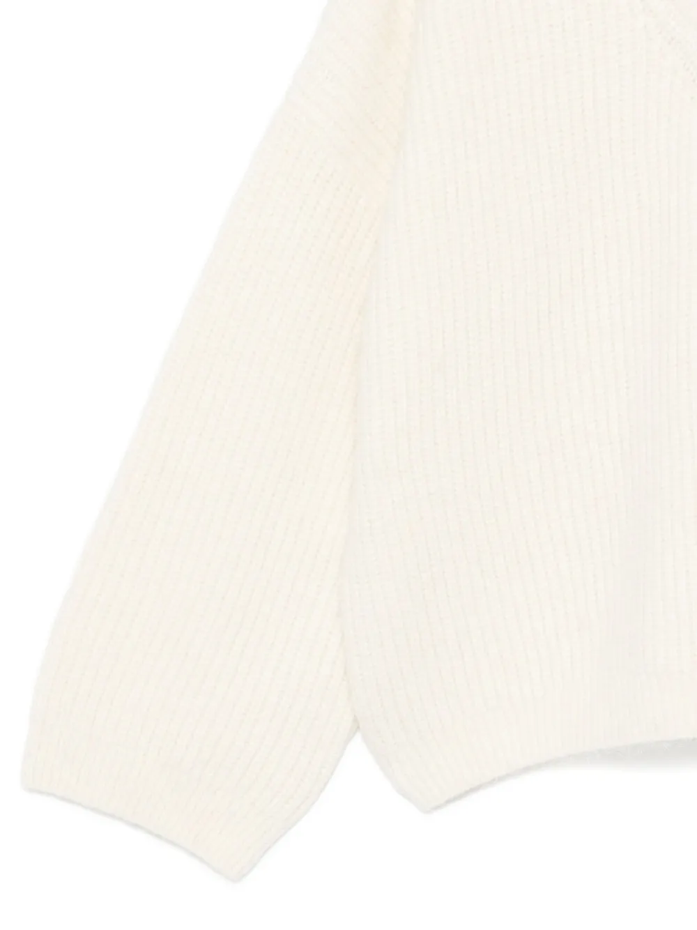 Mr Mittens V-neck Sweater In White