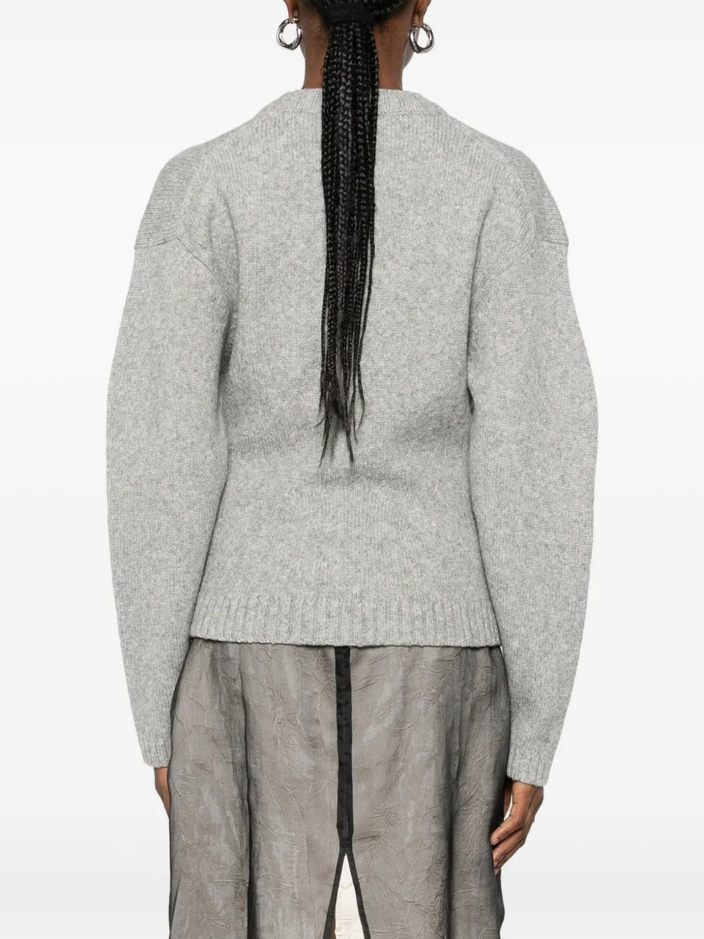 Soeur Asymmetric Cardigan In Gray