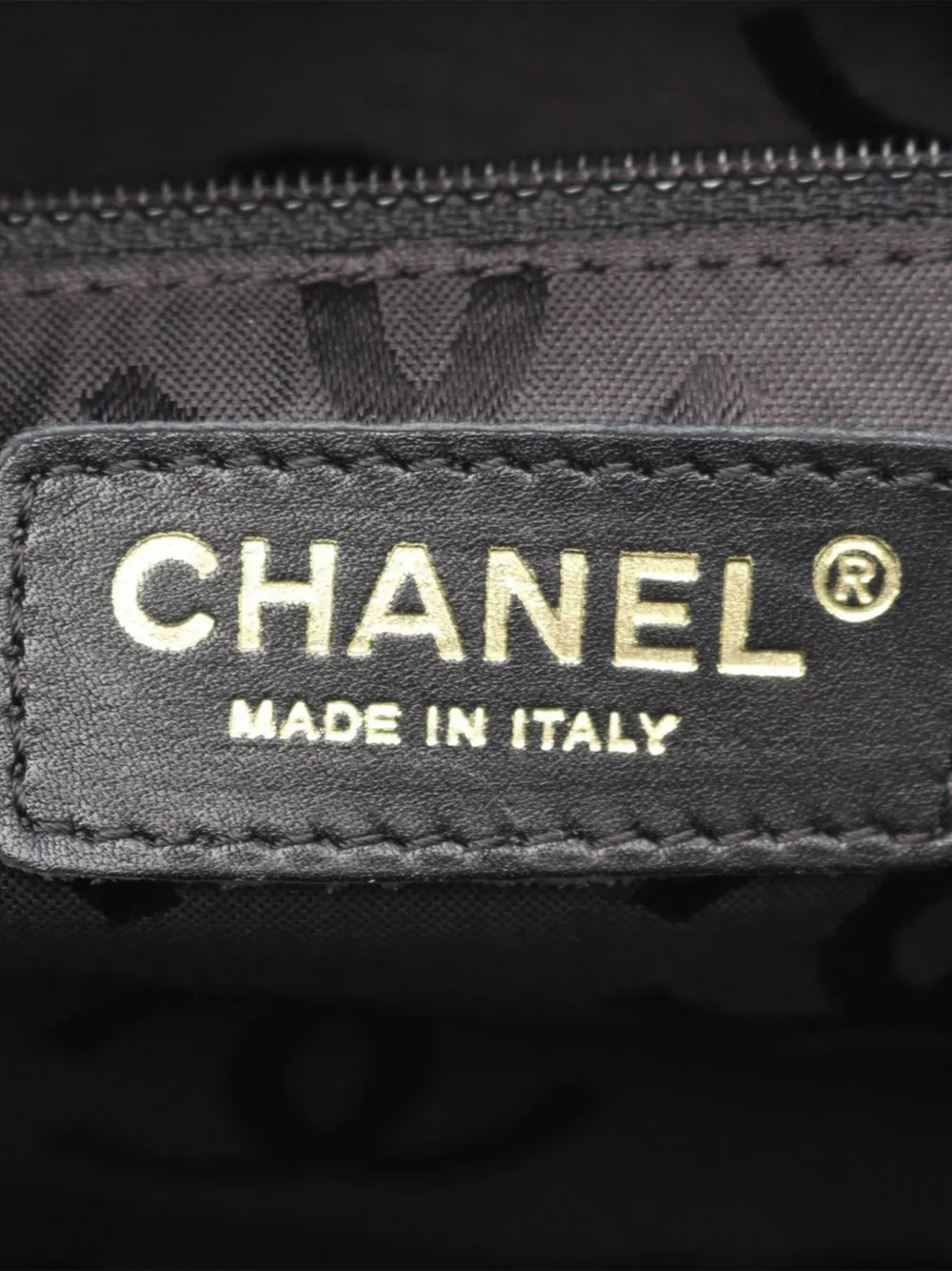 Pre-owned Chanel 2004-2005 Cc Calfskin Wild Stitch Handbag In Black