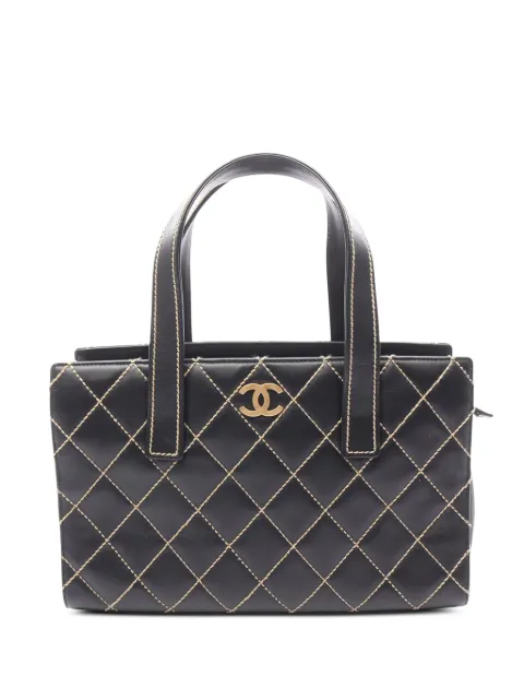 CHANEL Pre-Owned 2004-2005 CC Calfskin Wild Stitch handbag