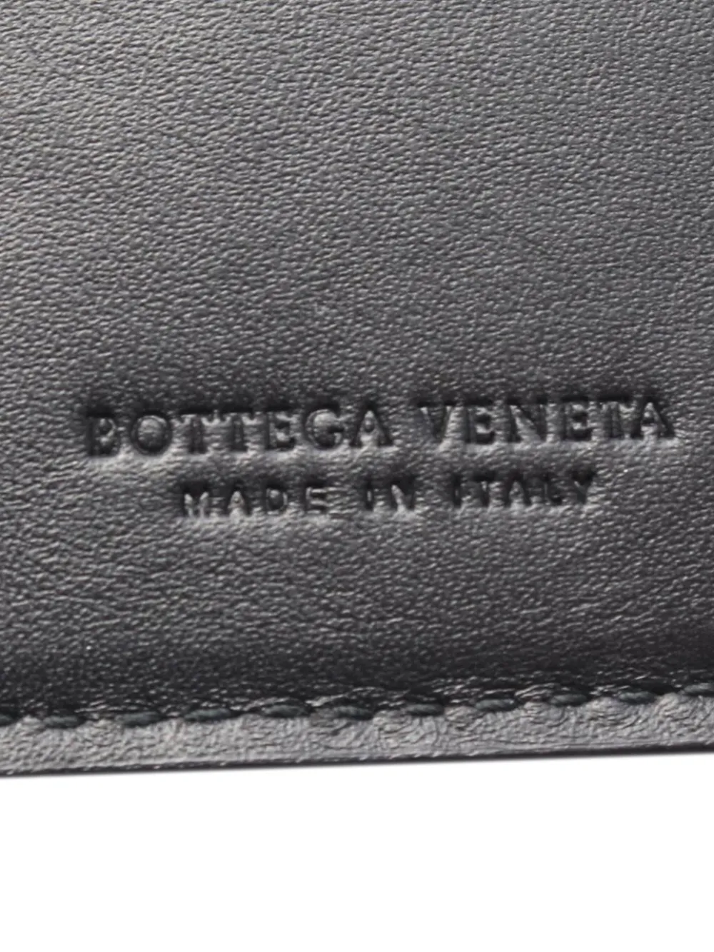 Pre-owned Bottega Veneta 2012-2025 Leather Intrecciato Bi-fold Wallet Small Wallets In Black