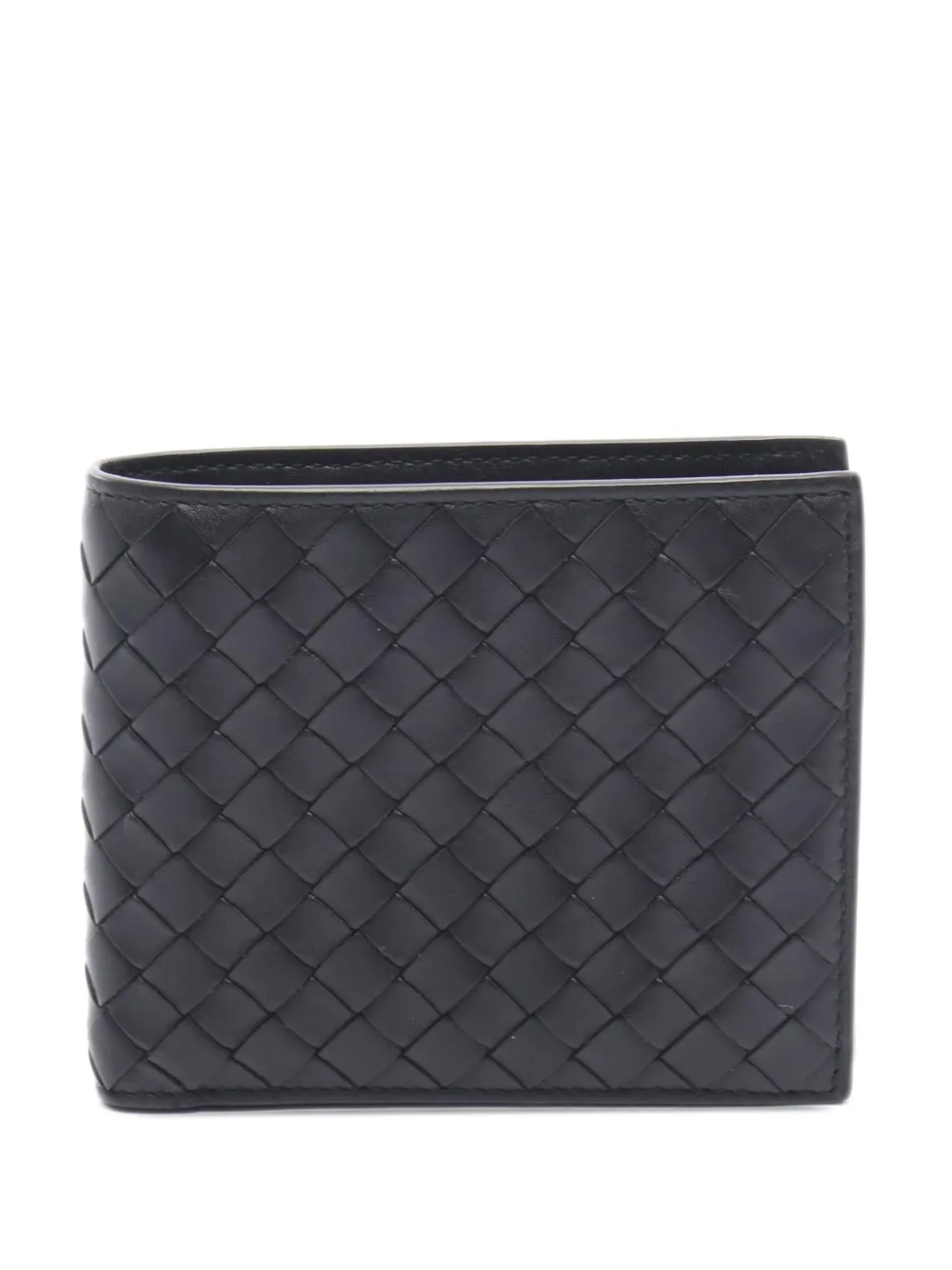 Bottega Veneta Pre-Owned 2012-2025 Leather Intrecciato Bi-fold Wallet small wallets | Black | Image 1