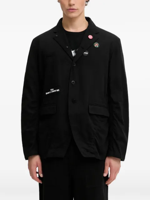 Undercover appliqué tailored jacket