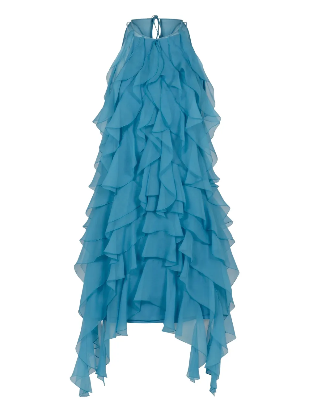 Alberta Ferretti ruffled mini dress | Blue | Image 1