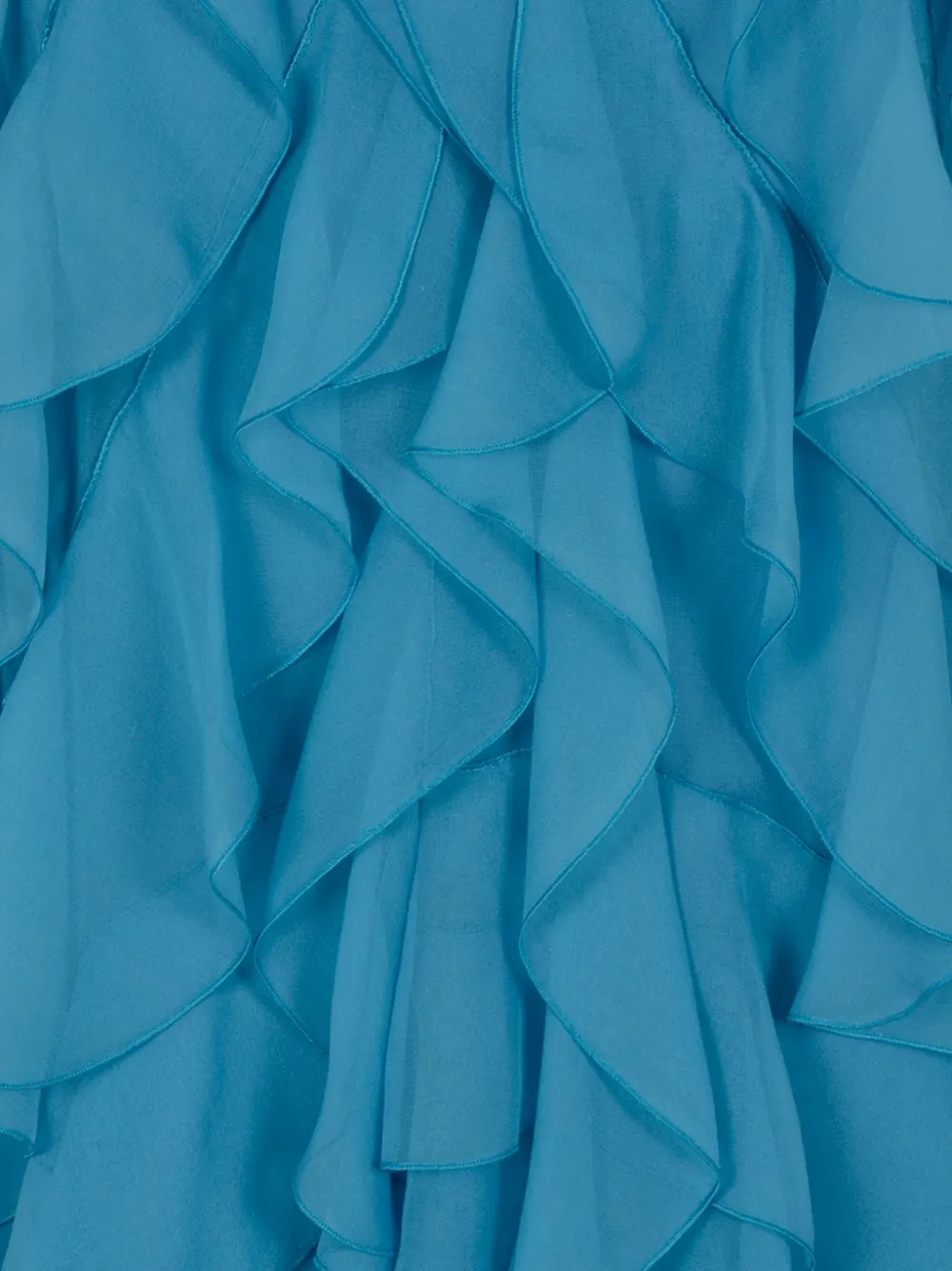 Alberta Ferretti Mini-jurk met ruches Blauw