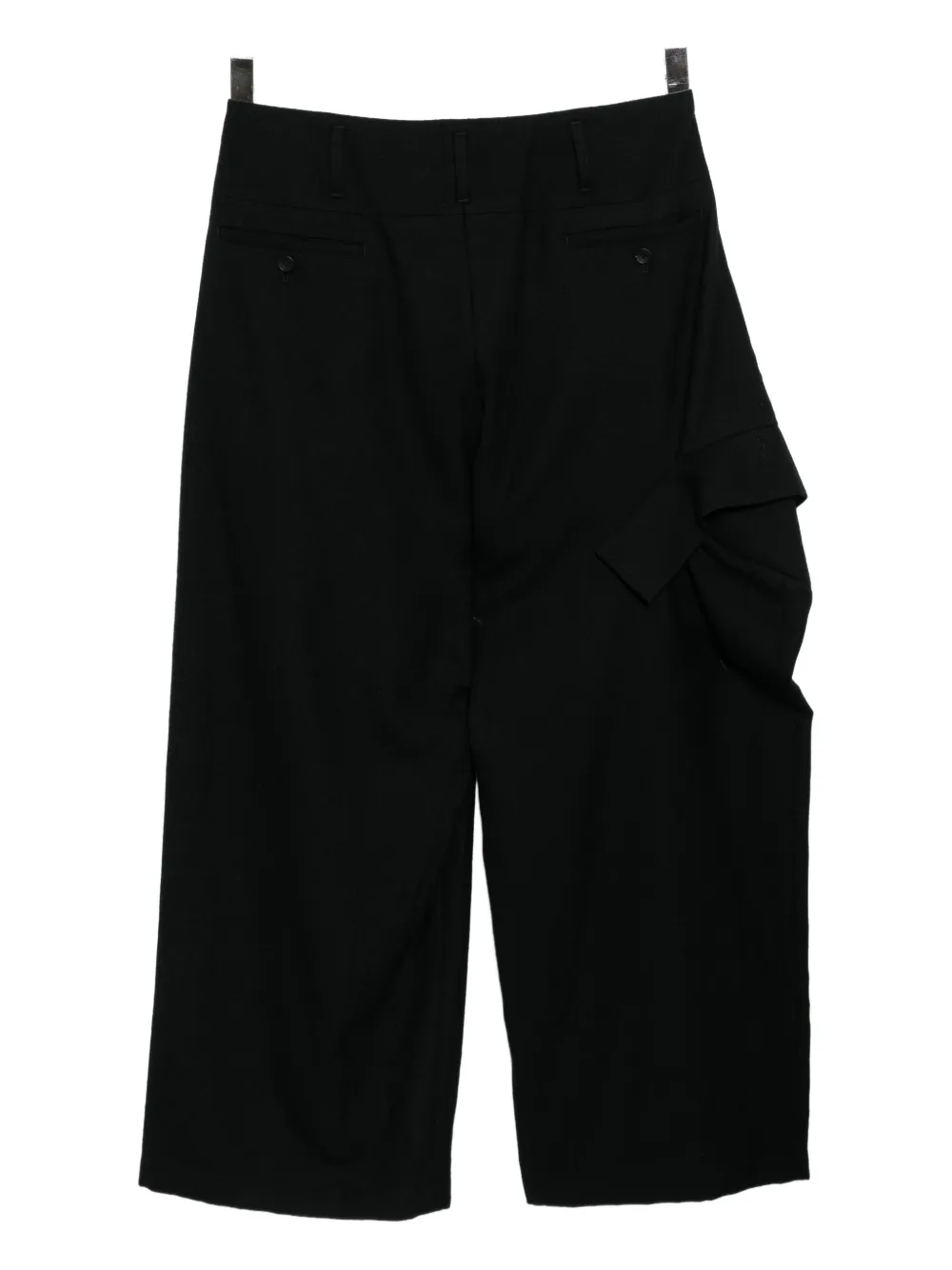Yohji Yamamoto W/Saxony broek - Zwart