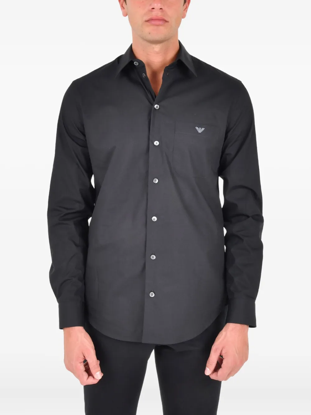 Emporio Armani logo-detail shirt - Nero