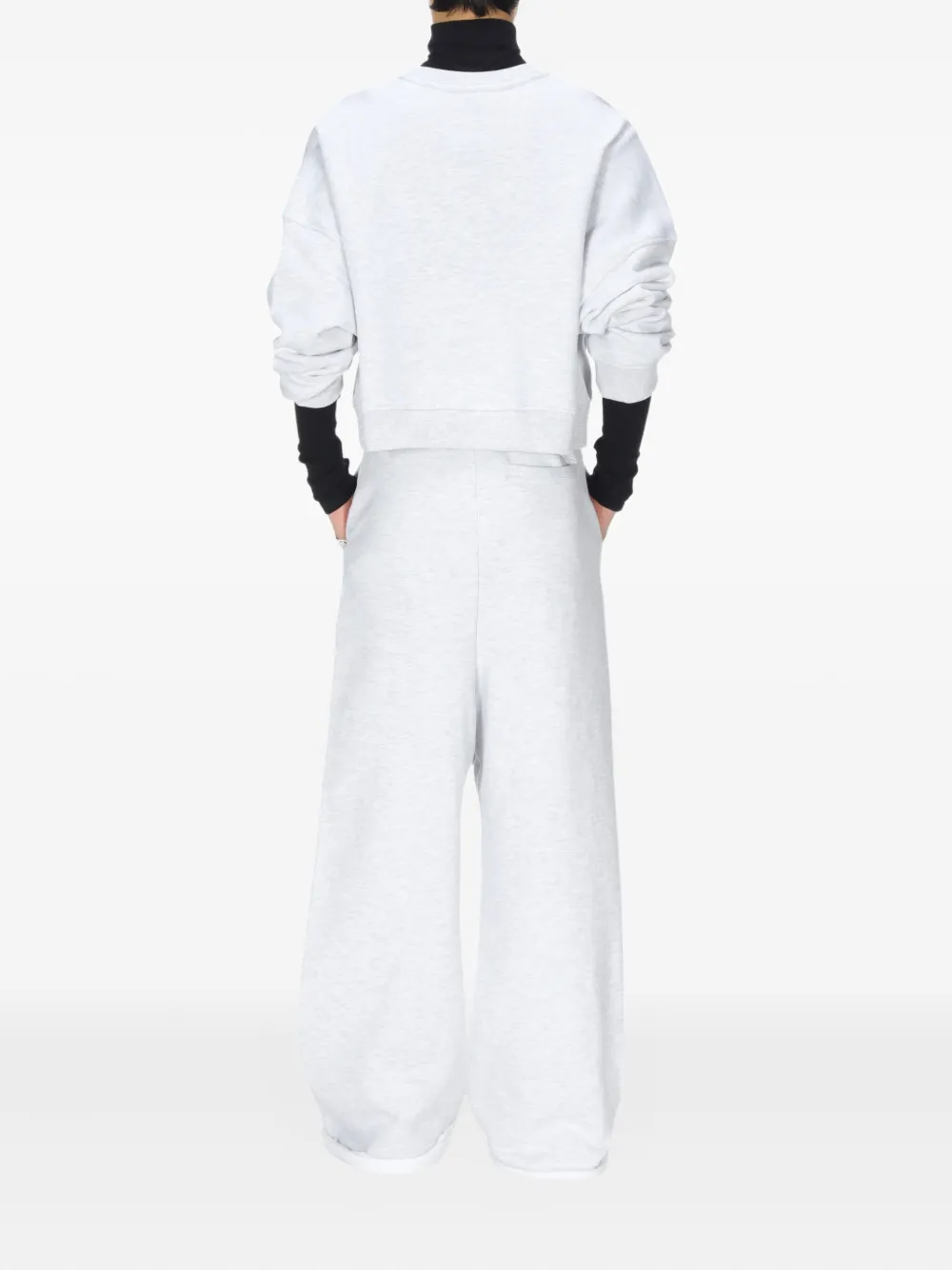 Entire Studios Organic-cotton Track Pants In Gray