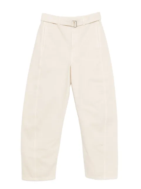 LEMAIRE pantalones retorcidos con cinturón