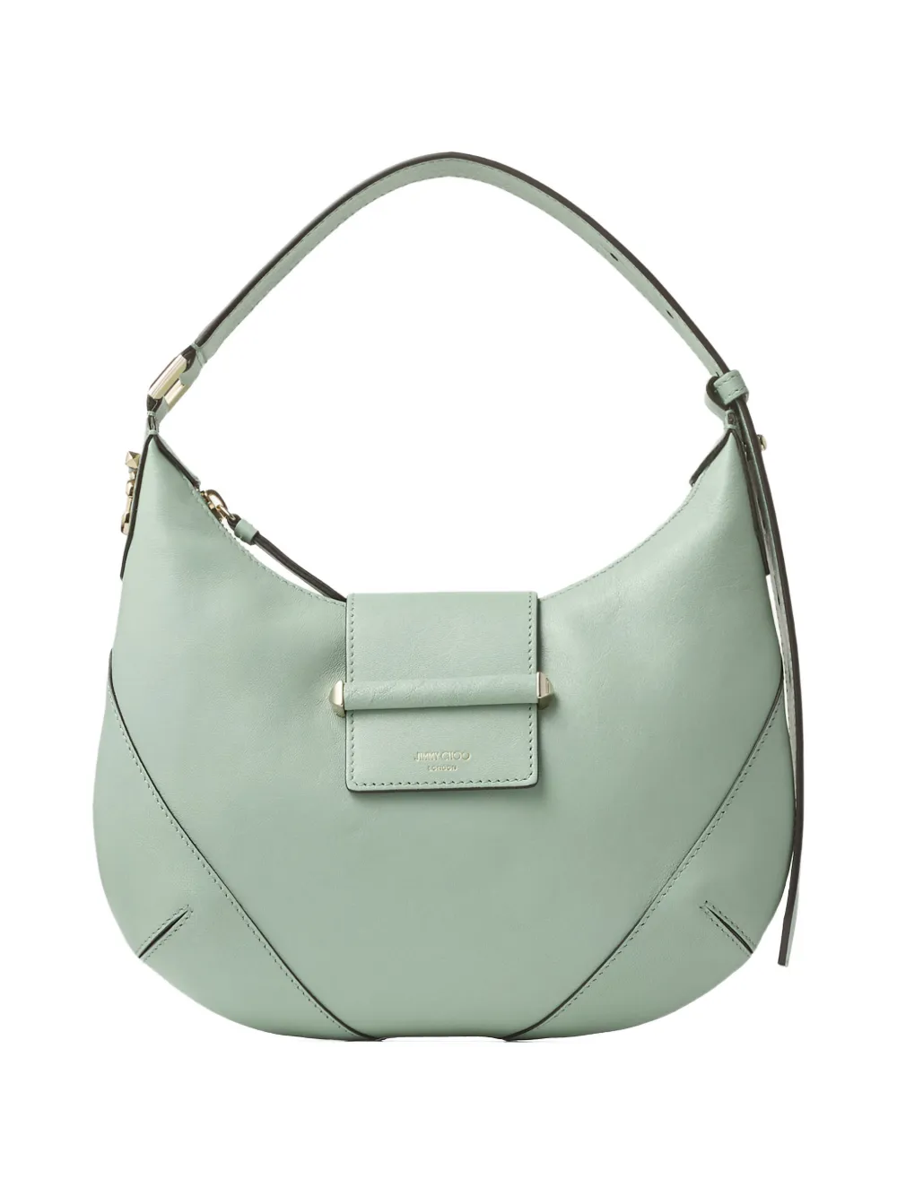 Jimmy Choo smooth leather bar hobo shoulder bag - Groen