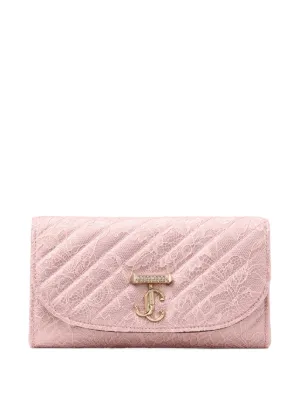 JIMMY CHOO　財布　クリスティ　ミディアム　ラウンド　ピンクベージュ Jimmy Choo Curve 財布 | ピンク | FARFETCH JP