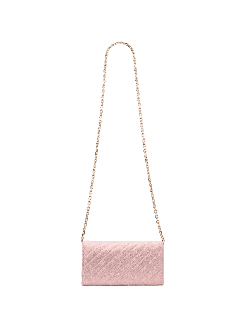 Jimmy Choo curve quilted logo wallet - Roze