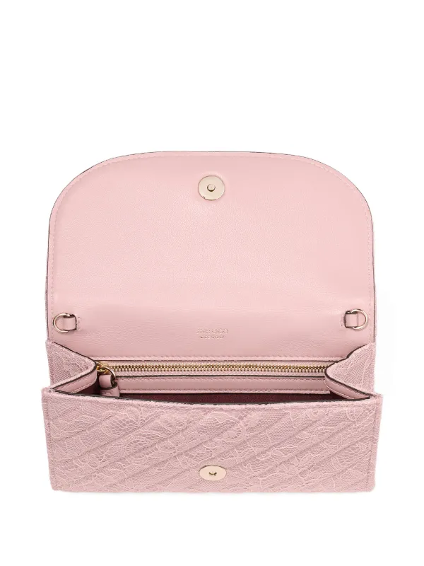 Jimmy Choo Curve Wallet With Chain | Pink | FARFETCH CA
