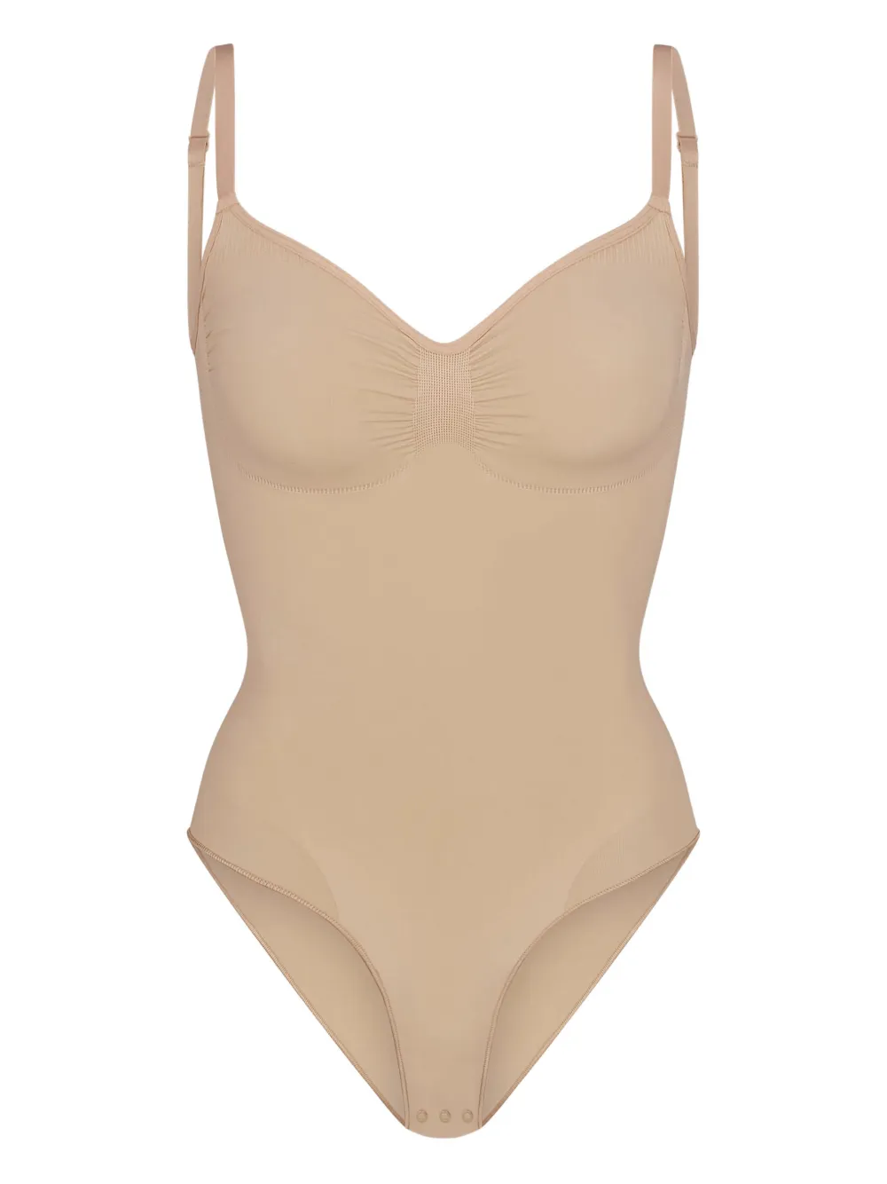 Skims Sculpted Seamless Bodysuit In Animal Print