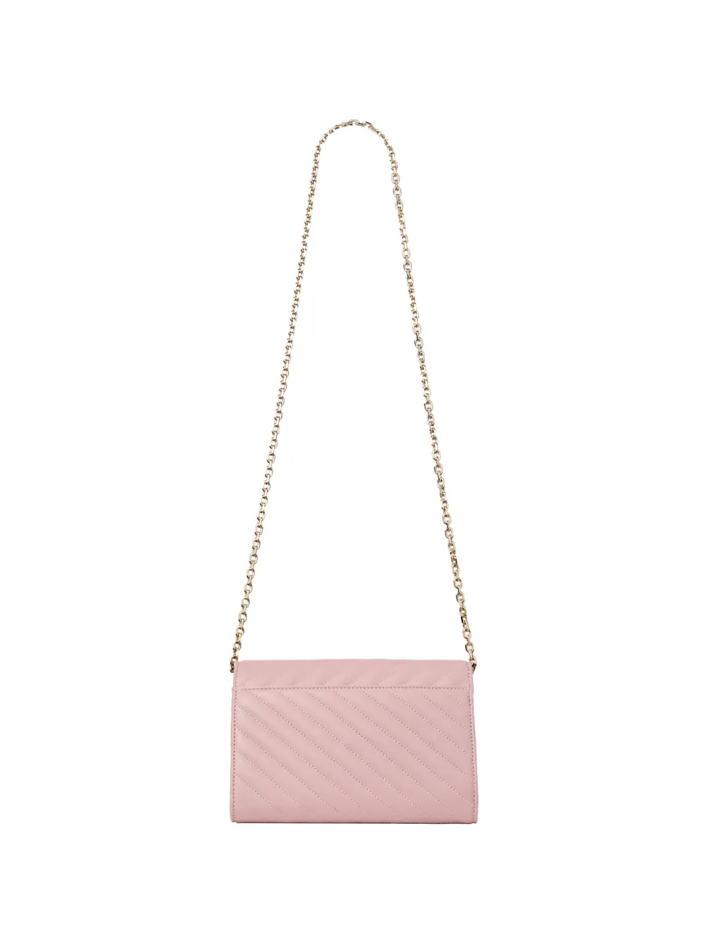 Jimmy Choo Curve gewatteerde clutch met kettingband Roze
