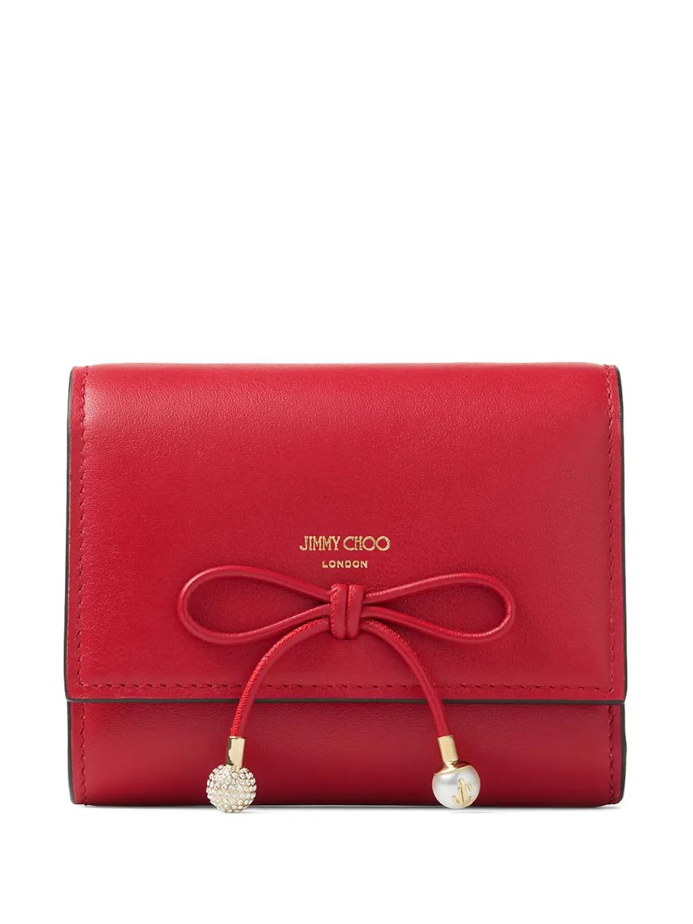 Jimmy Choo Marinda bow-detail wallet | Red | Image 1