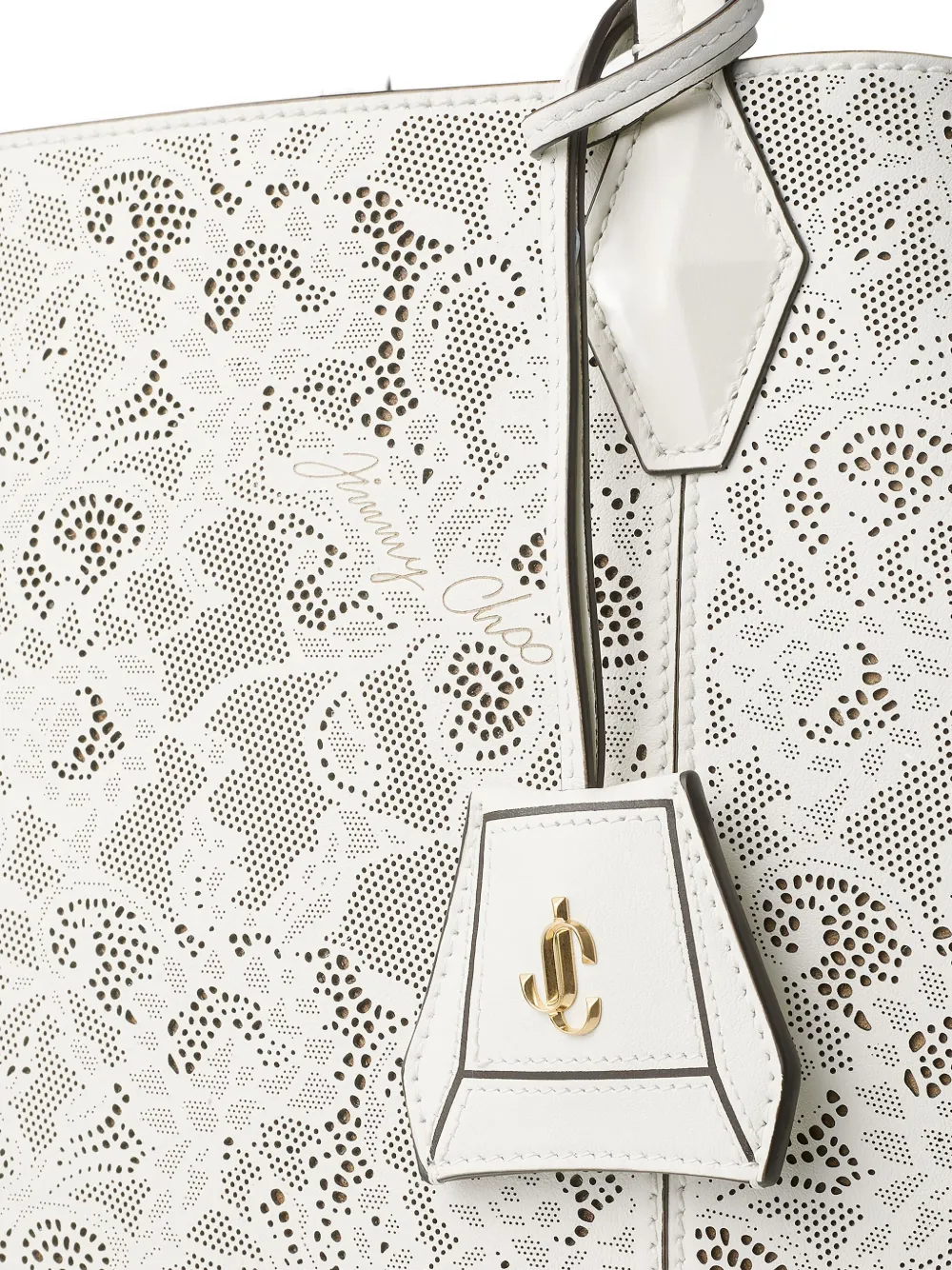 Jimmy Choo デコラティブ ハンドバッグ In White