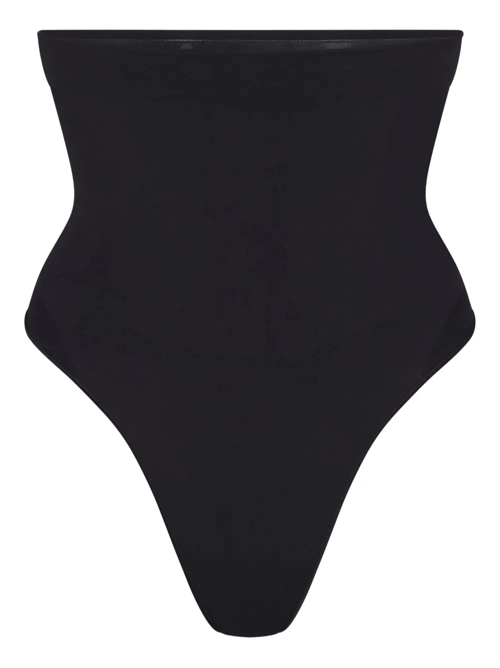 Skims Seamless Sculpt high-waist thong - Schwarz