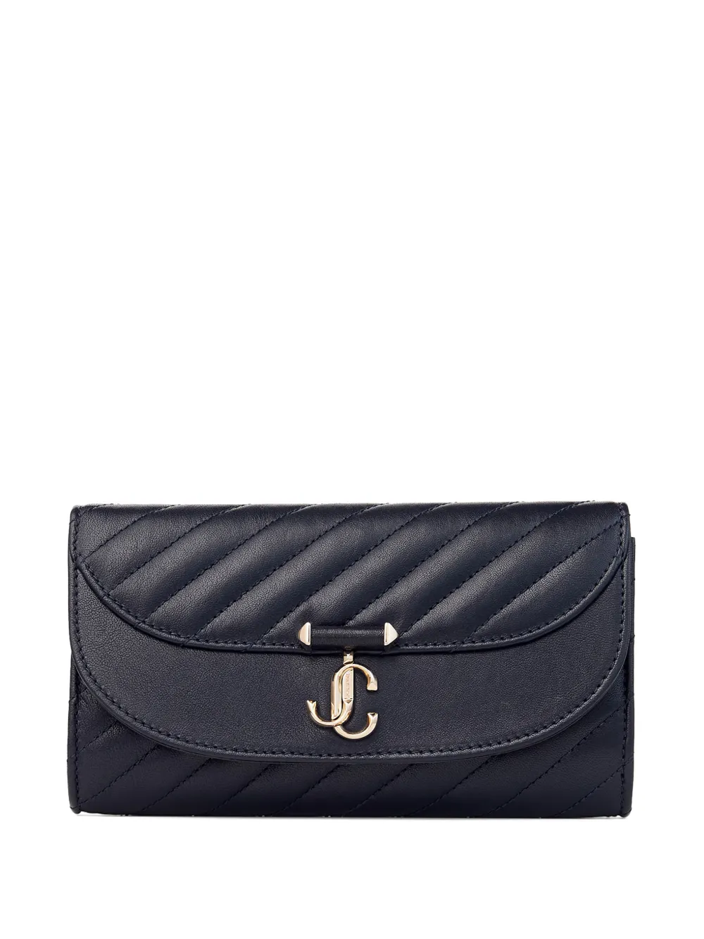 Jimmy Choo Curve quilted chain-strap mini bag - Blu