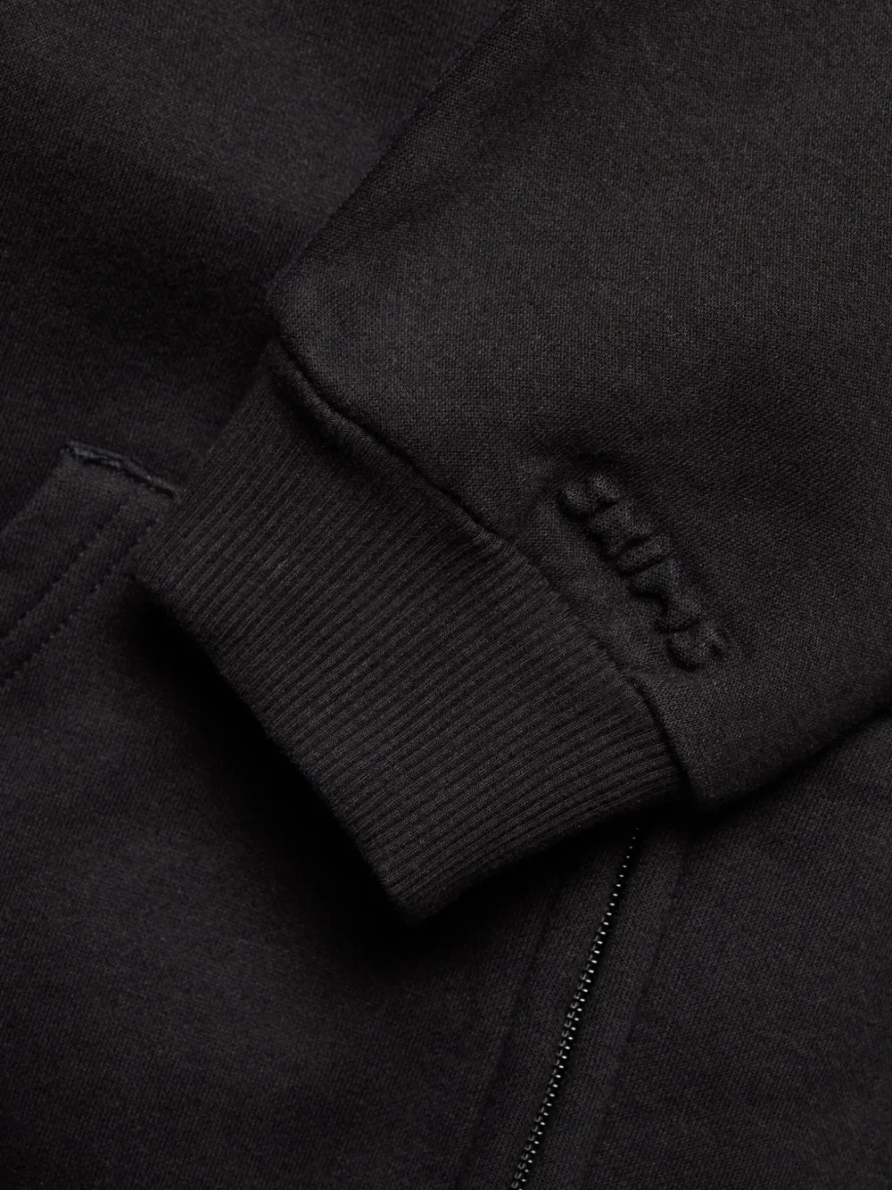 Skims Classic zip-up hoodie - Zwart