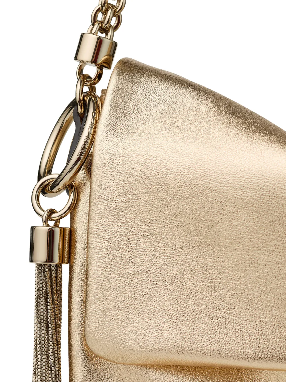 Jimmy Choo Callie Flap schoudertas met kwastje Goud