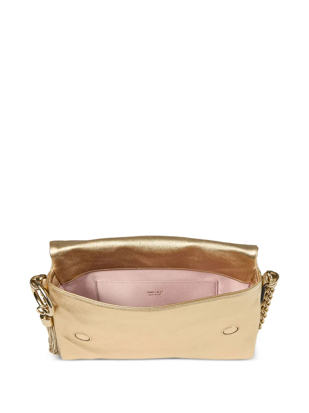 Jimmy Choo Callie Flap schoudertas met kwastje Goud