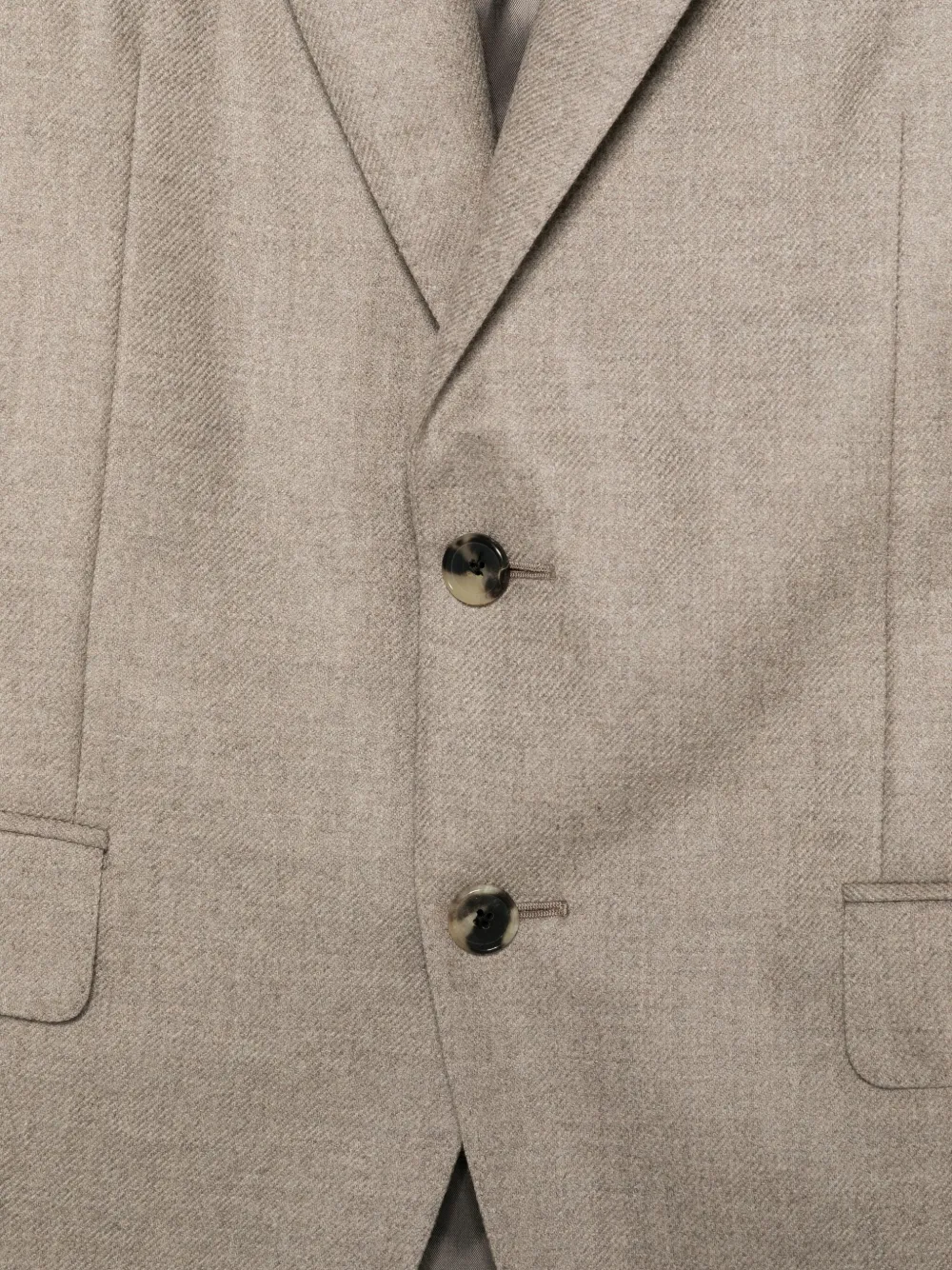 Caruso Notched-lapel Jacket In Neutral